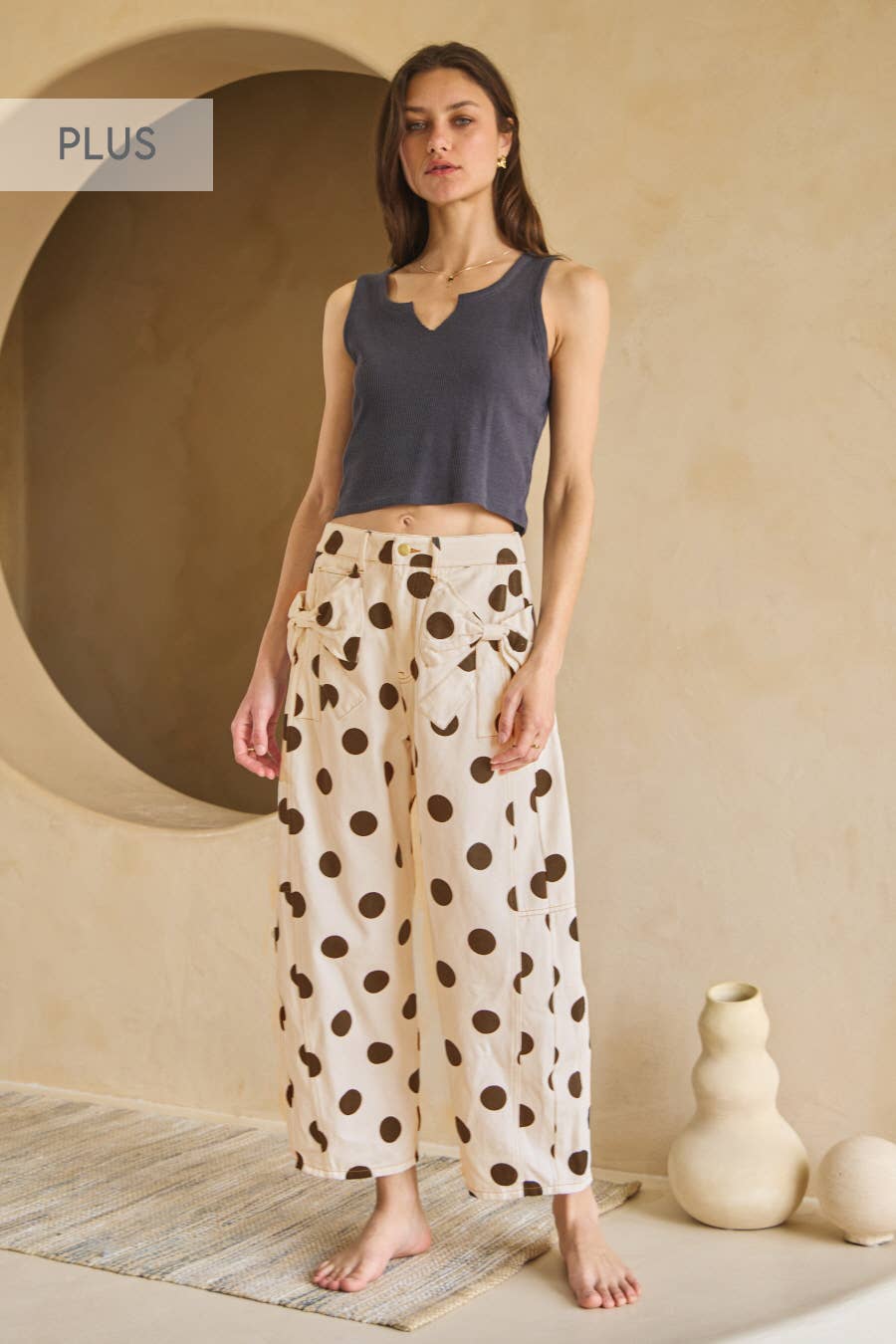 Polka Dot Denim