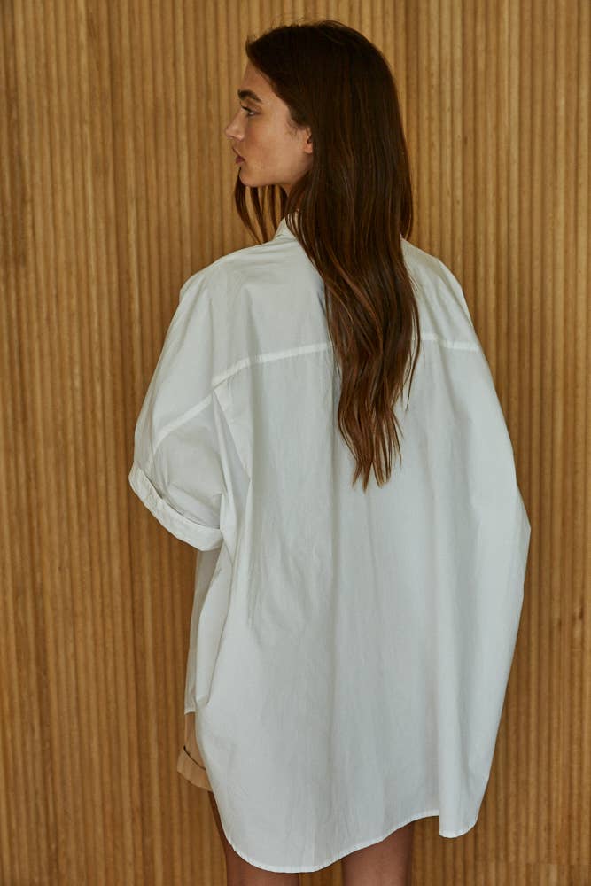 Cuff Season Oversized Shirt