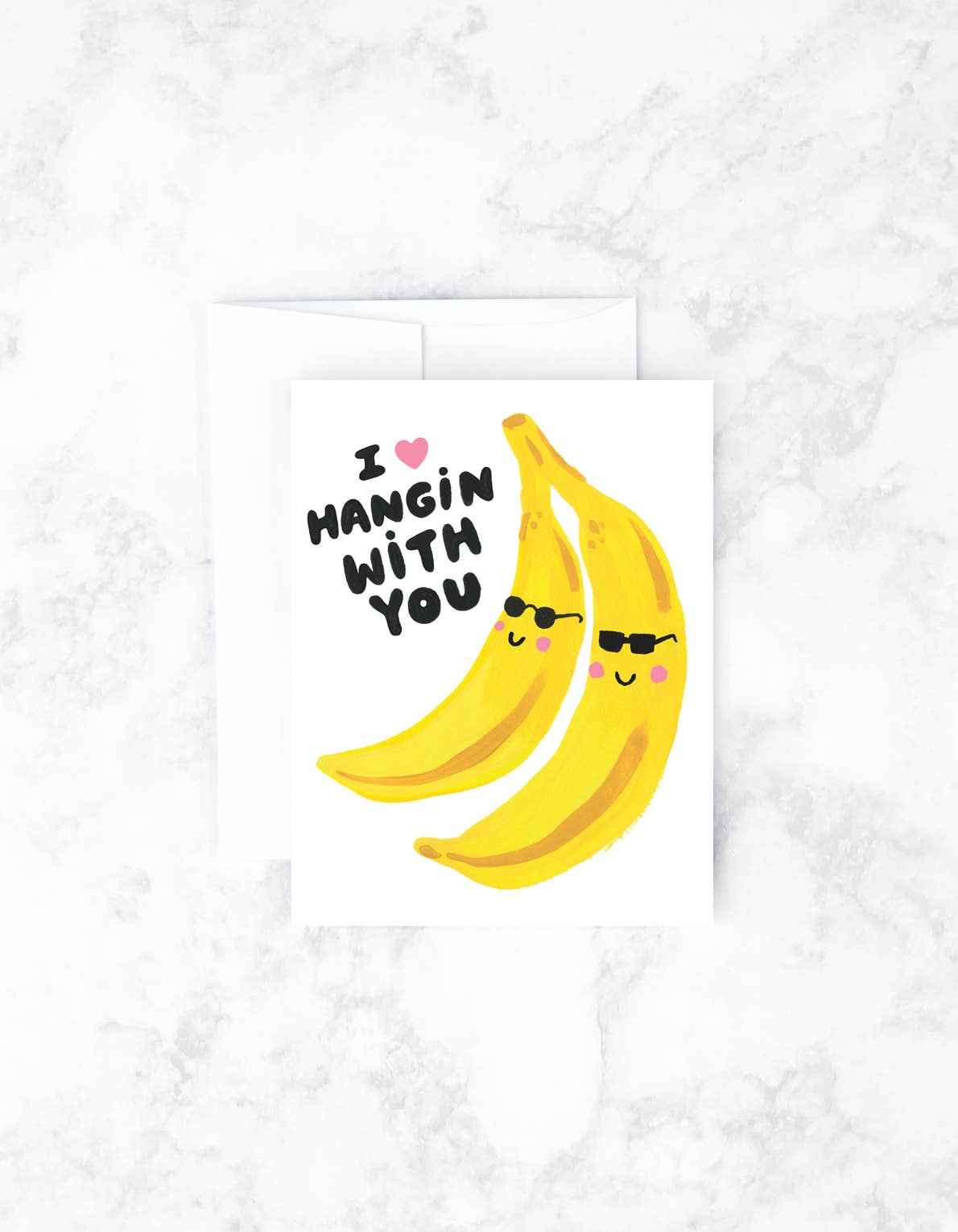 Banana Hangs Greeting Card