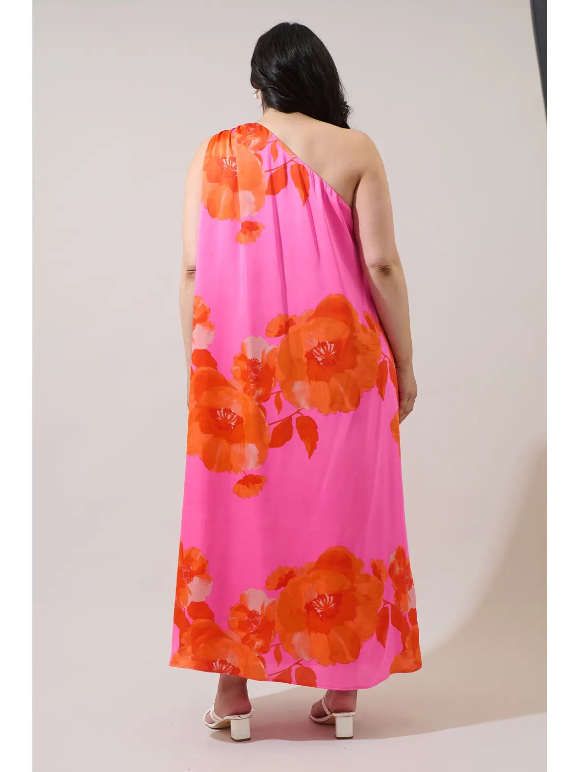 Glena Floral Pleated Maxi Dress