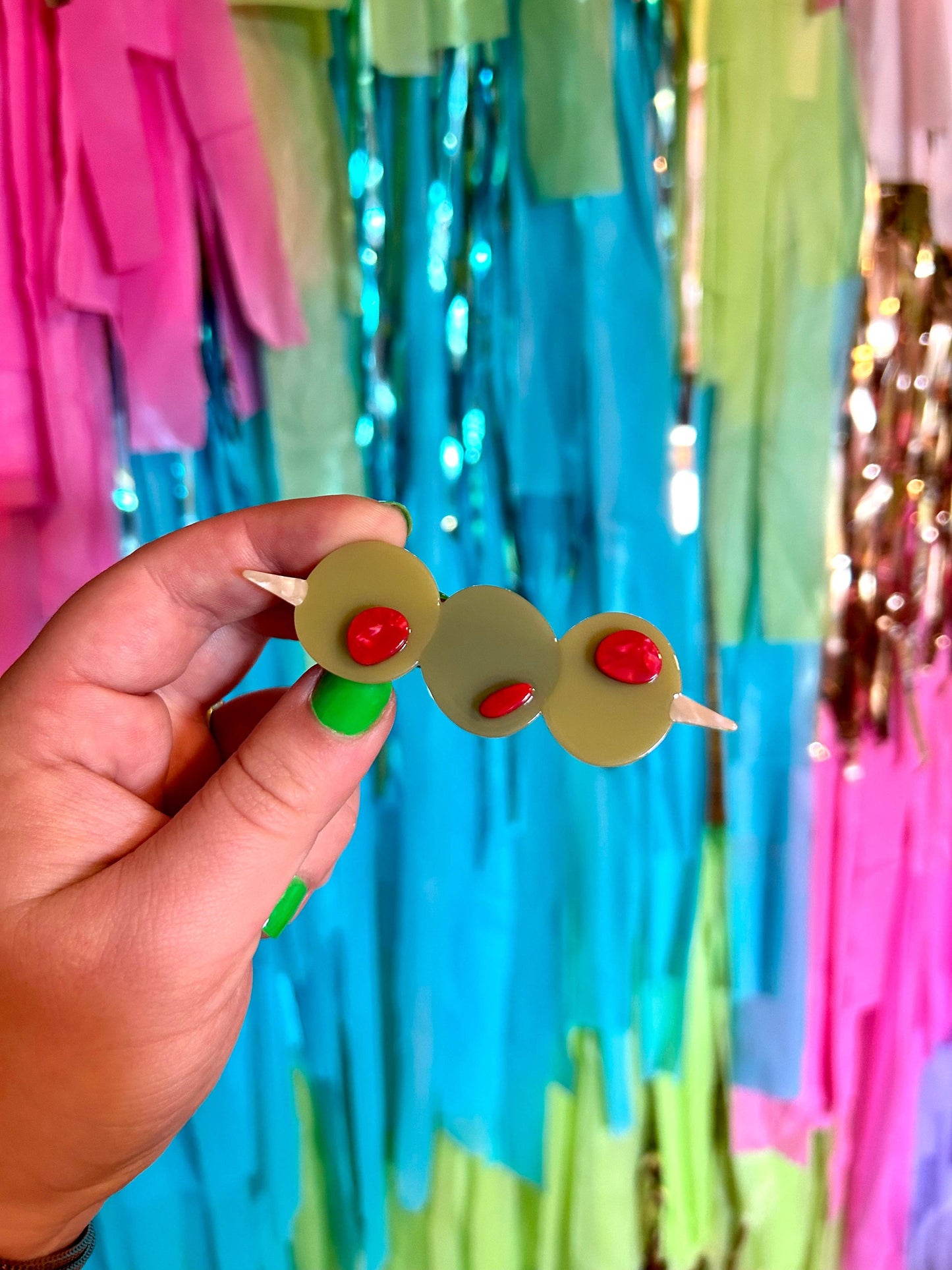 Olive Hair Clip Set