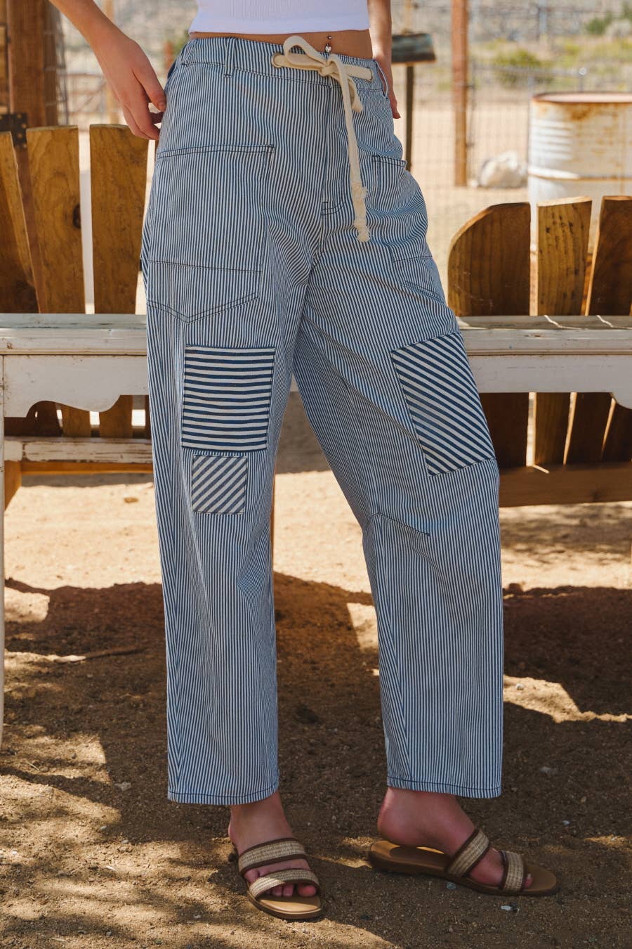 Between The Lines Relaxed Pants