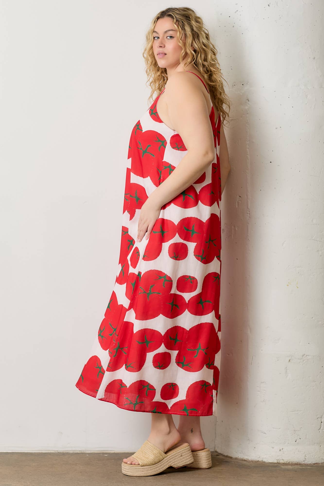 Euro Summer Tomato Dress