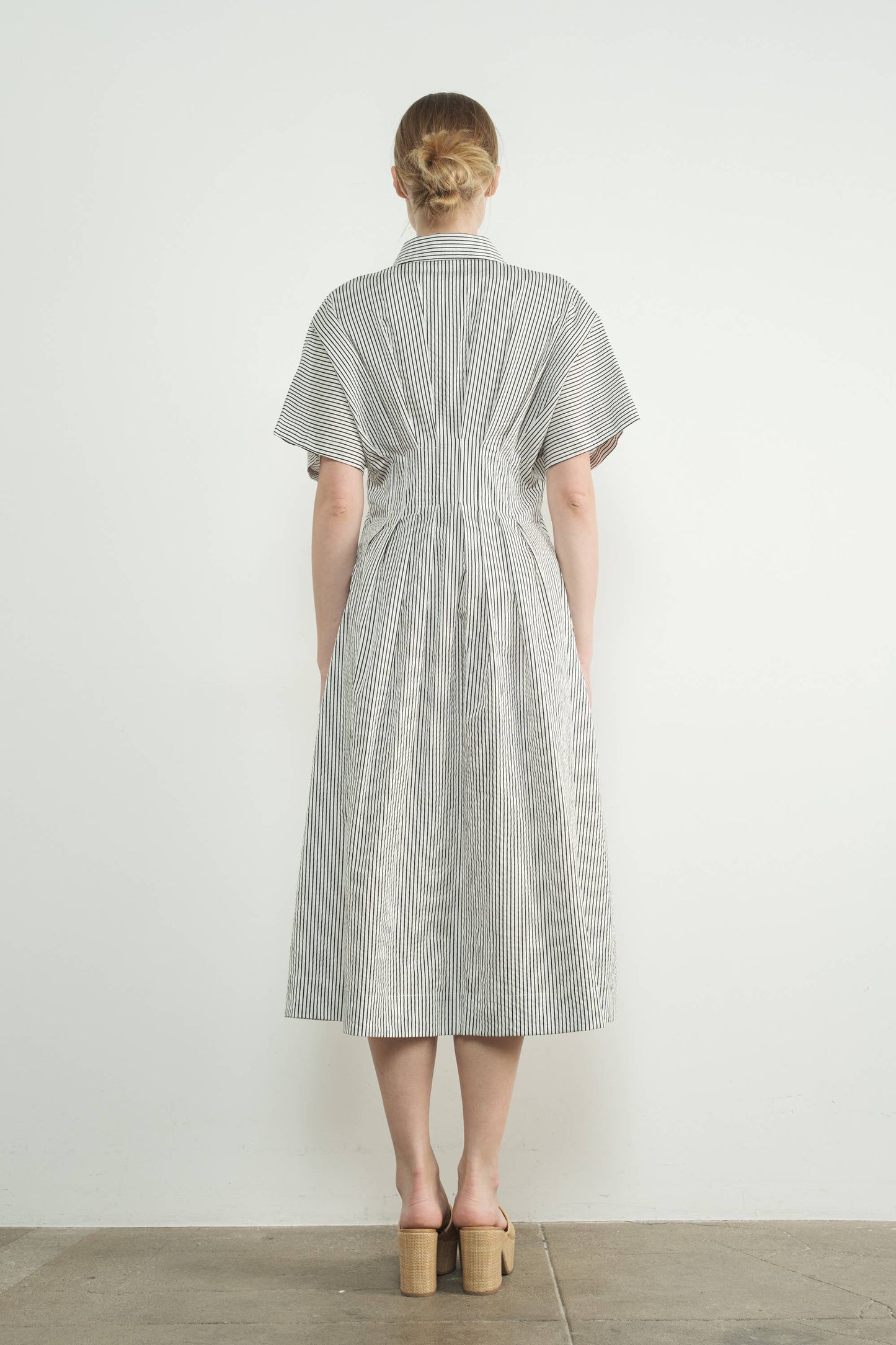 Peated Midi Dress