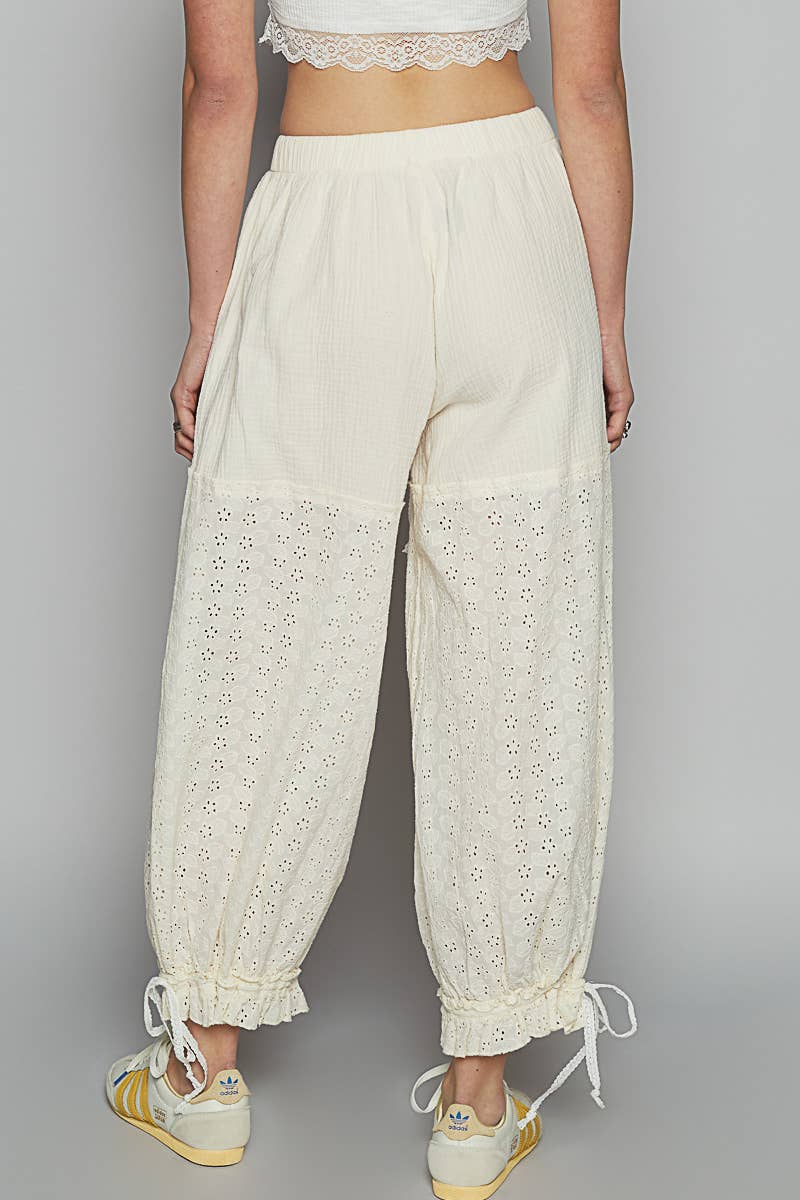 Lace Bloomer Pants