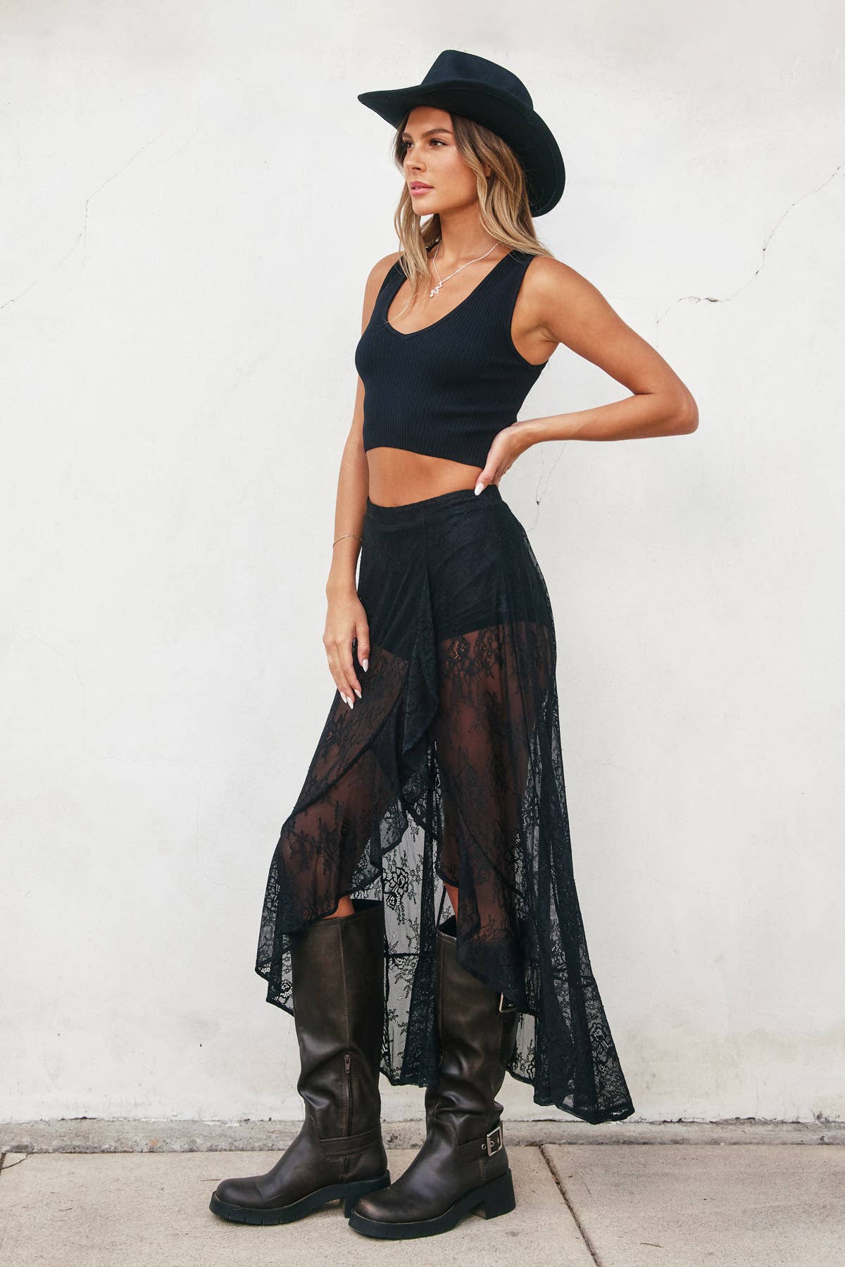 Playing Hard Lace Skirt