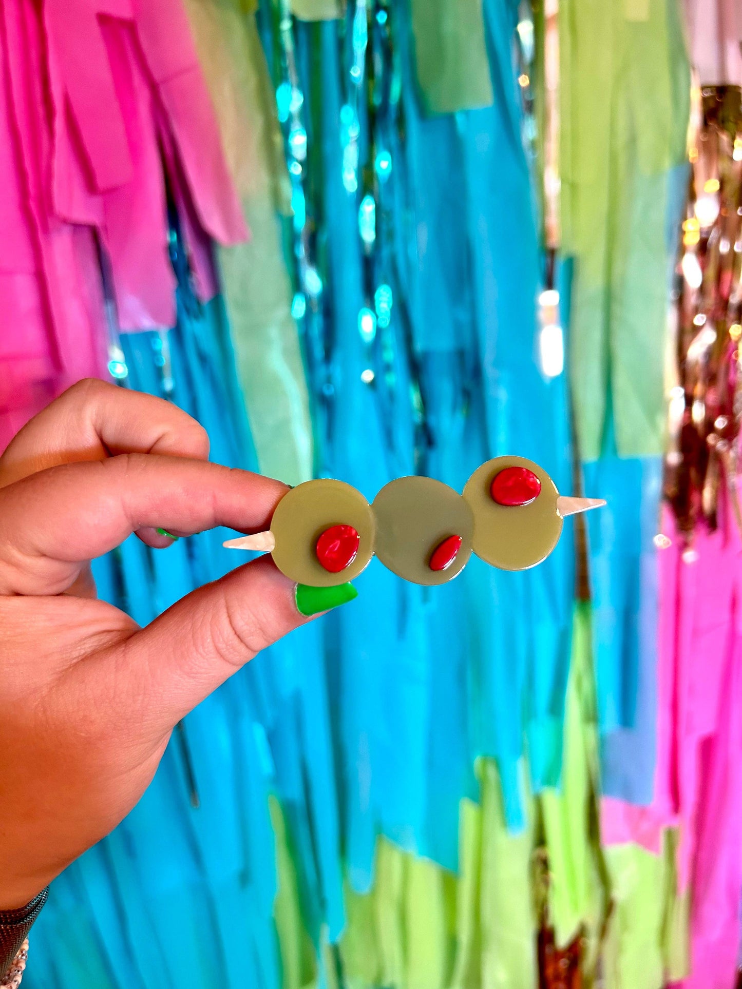 Olive Hair Clip Set
