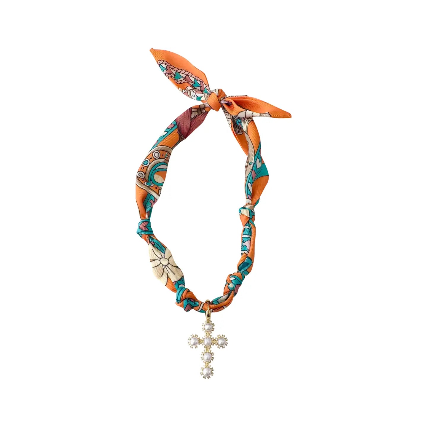 Bandana Scarf Charm Necklace