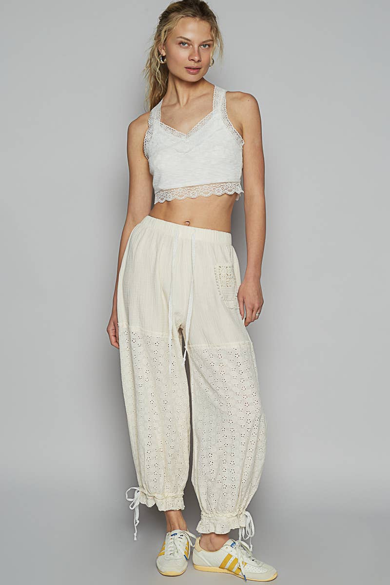 Lace Bloomer Pants