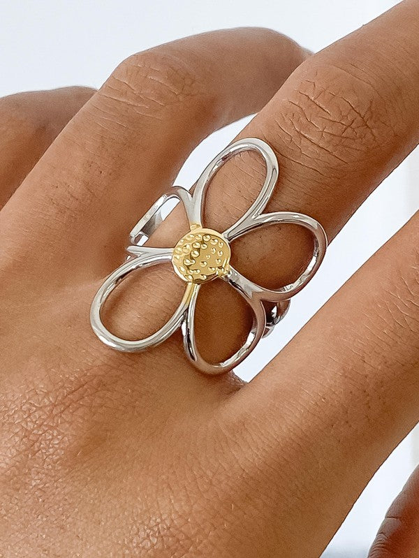 Flor Mixed Metal Ring