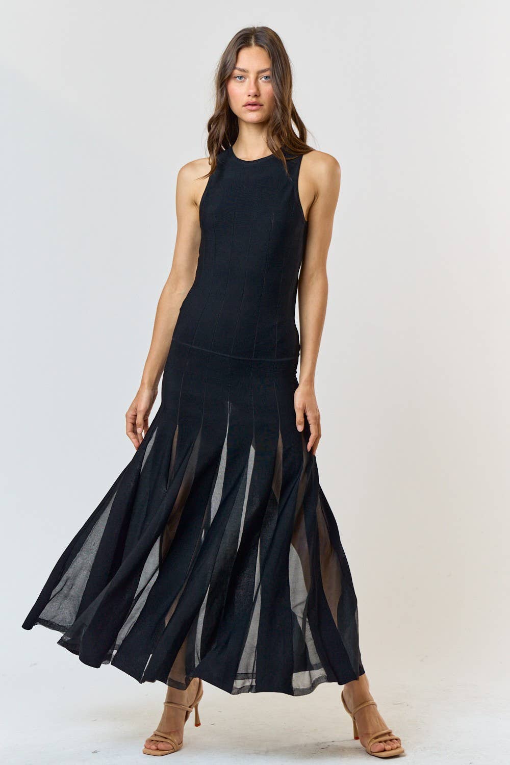 Darla Pleated Sweater Dress