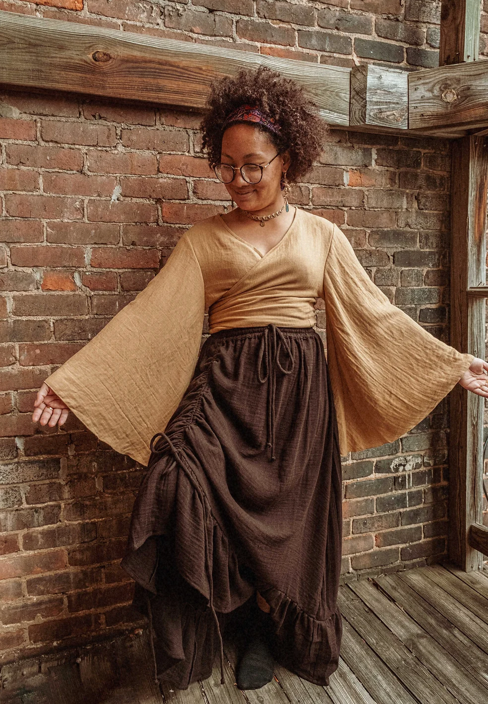 Espresso Ruffle Skirt
