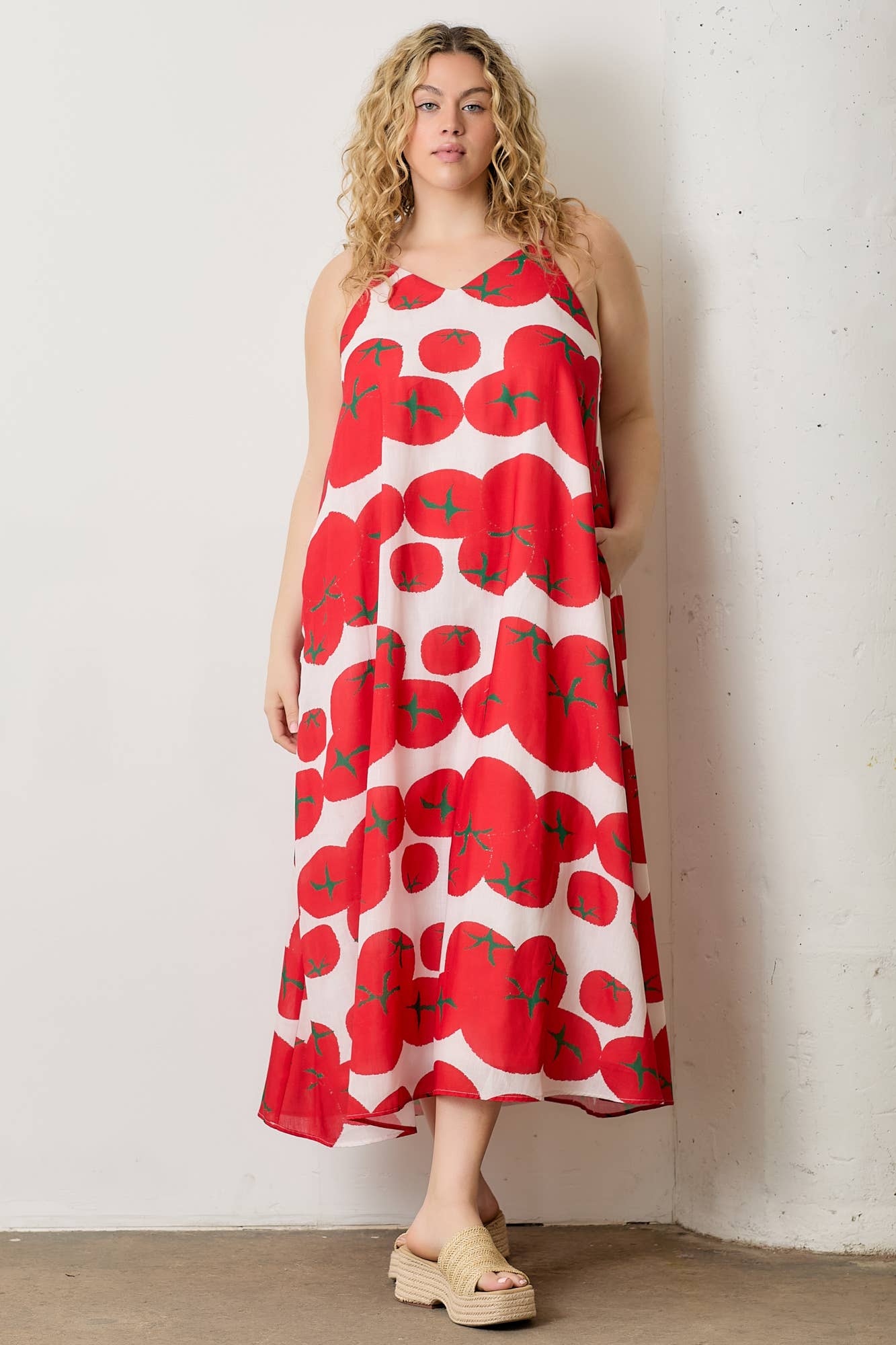 Euro Summer Tomato Dress