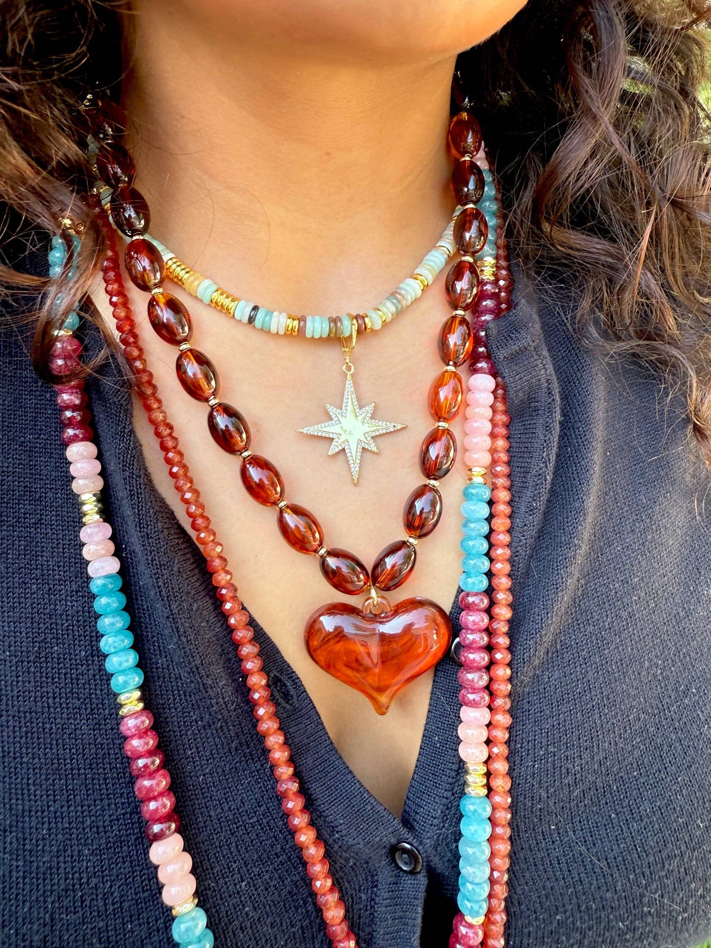 Roxie Tortoise Heart Necklace