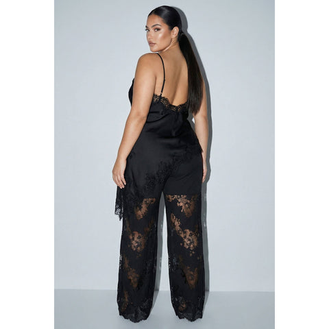 Black Sugar Satin Set