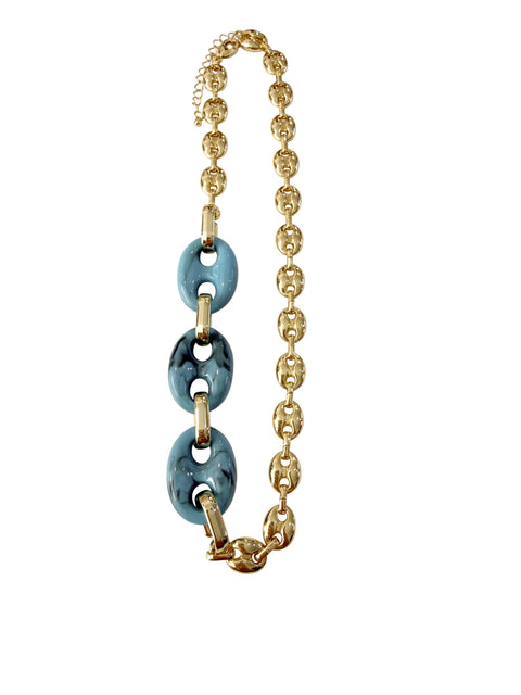 Tableside Turquoise Chain Necklace