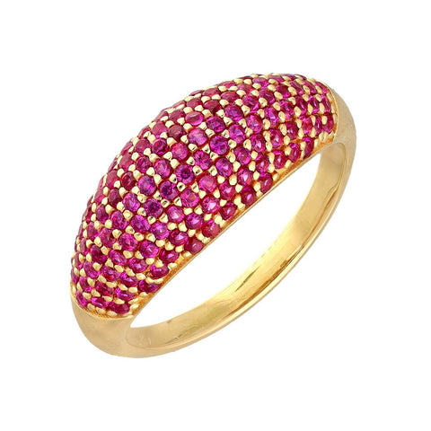 Ruby Rose Cluster Ring