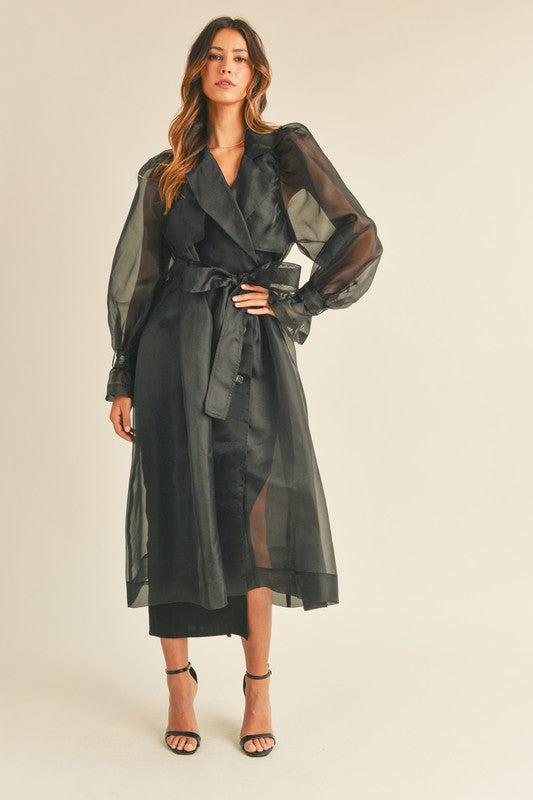 La La Organza Trench Coat