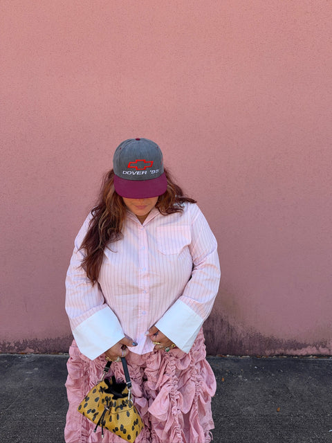 Pink Lemonade Cuffed Button Down