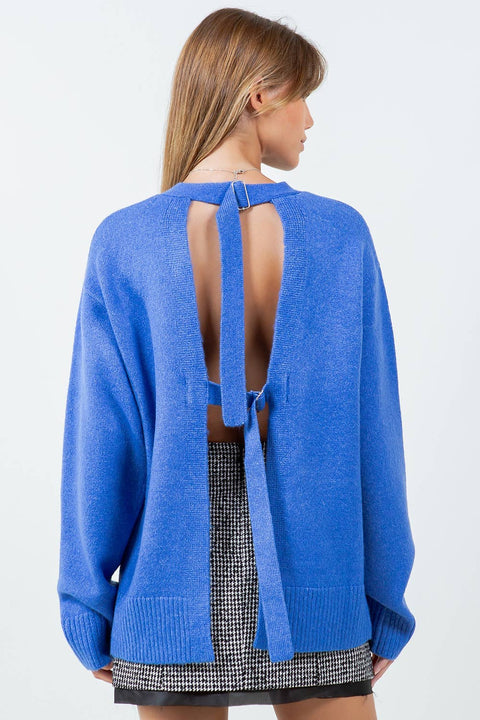 Natalia Open Back Sweater