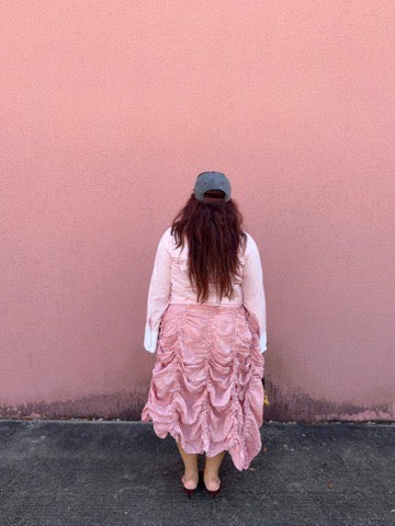 Pink Lemonade Cuffed Button Down