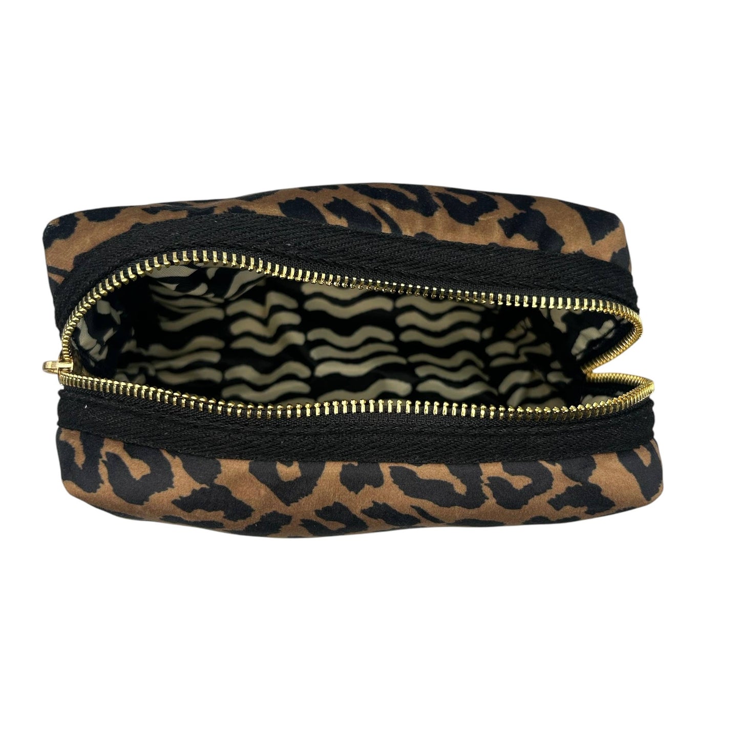 Leopard Velvet Make-Up Bag