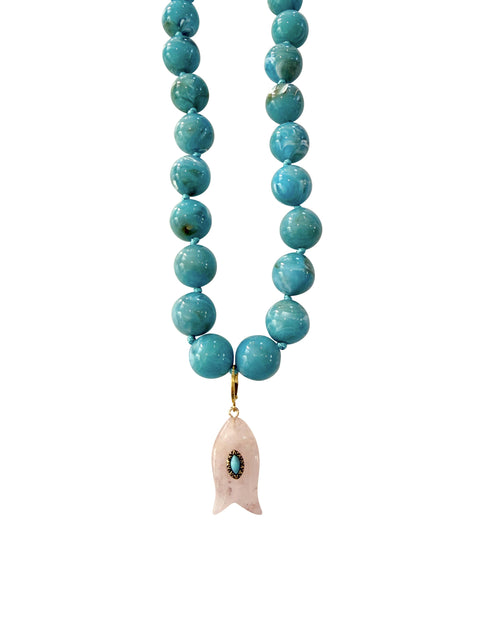 Saltwater Picnic Beaded Necklace