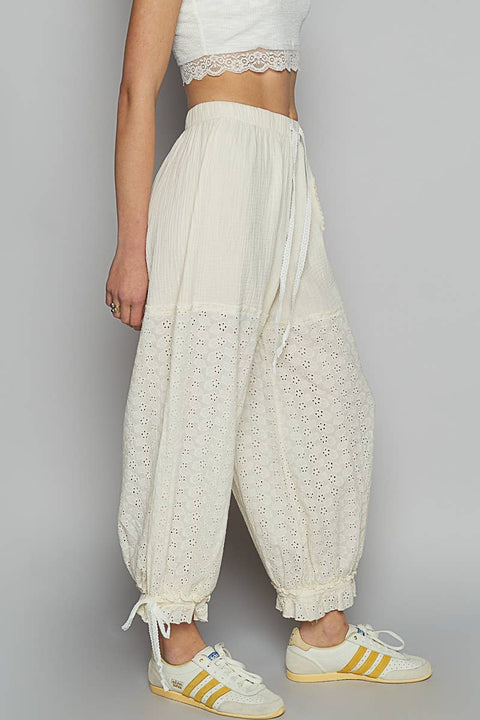 Lace Bloomer Pants