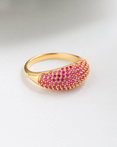 Ruby Rose Cluster Ring