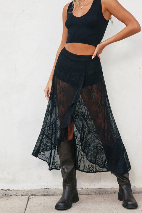 Playing Hard Lace Skirt
