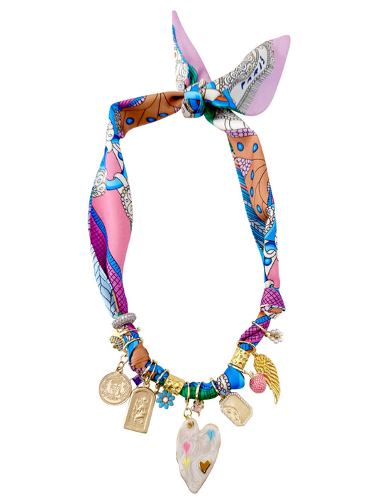 Charm Scarf Necklace