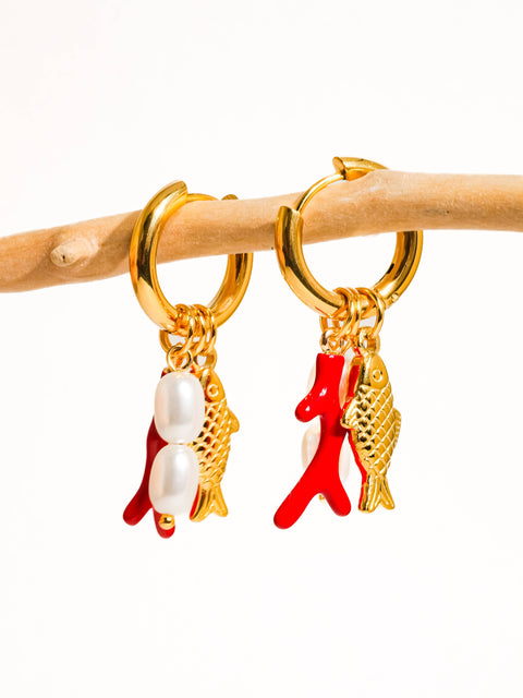 Rocaille Dangle Earring