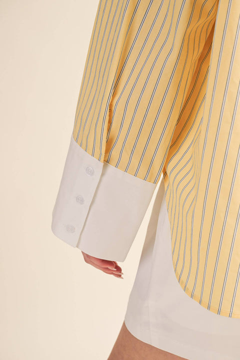 Lemonade Cuffed Button Down