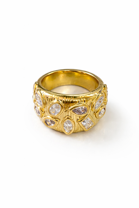 Buttercube Statement Ring