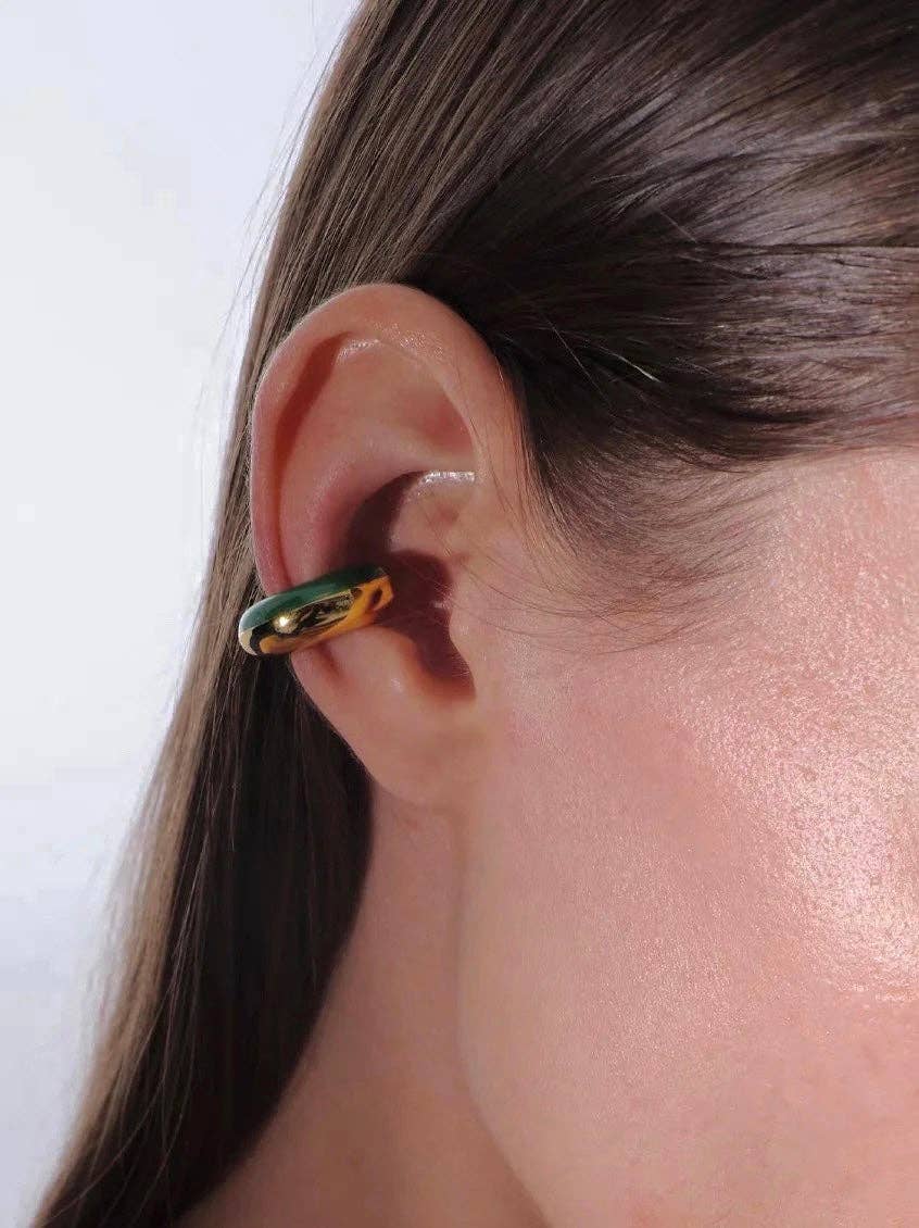 Margot Emerald Ear Cuff