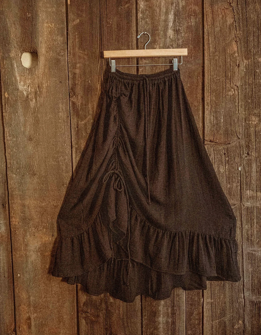 Espresso Ruffle Skirt