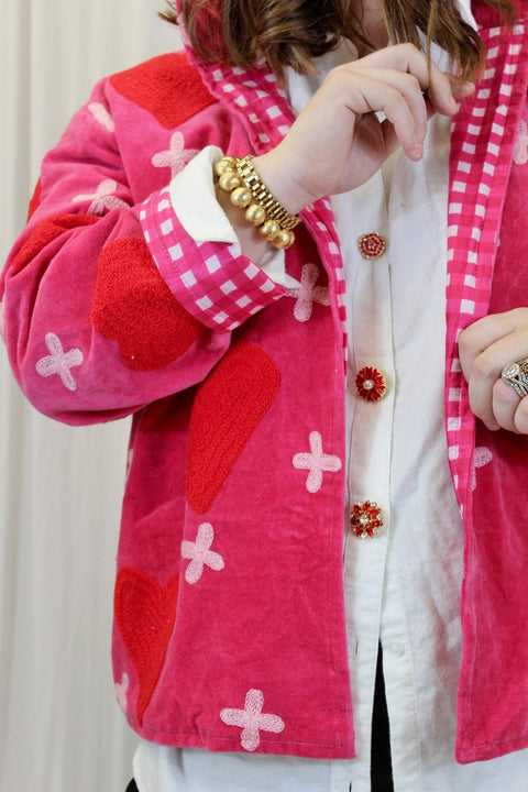 Strawberry Shortcake Velvet Jacket