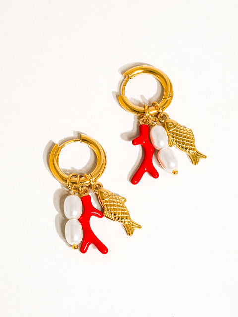 Rocaille Dangle Earring