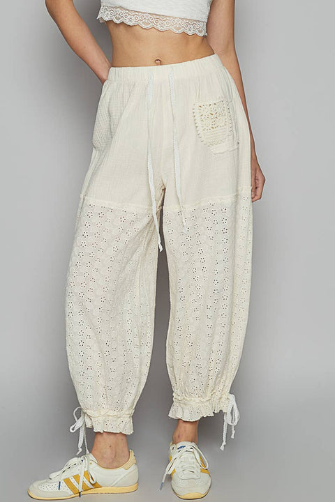 Lace Bloomer Pants
