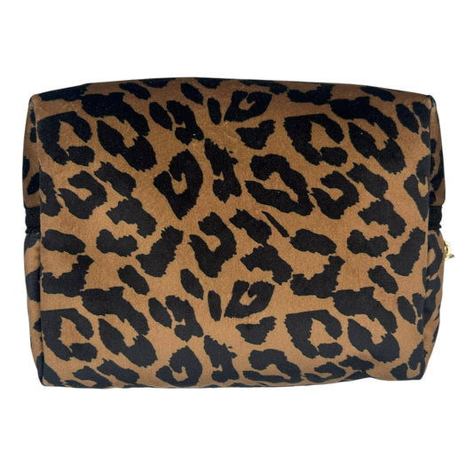 Leopard Velvet Make-Up Bag