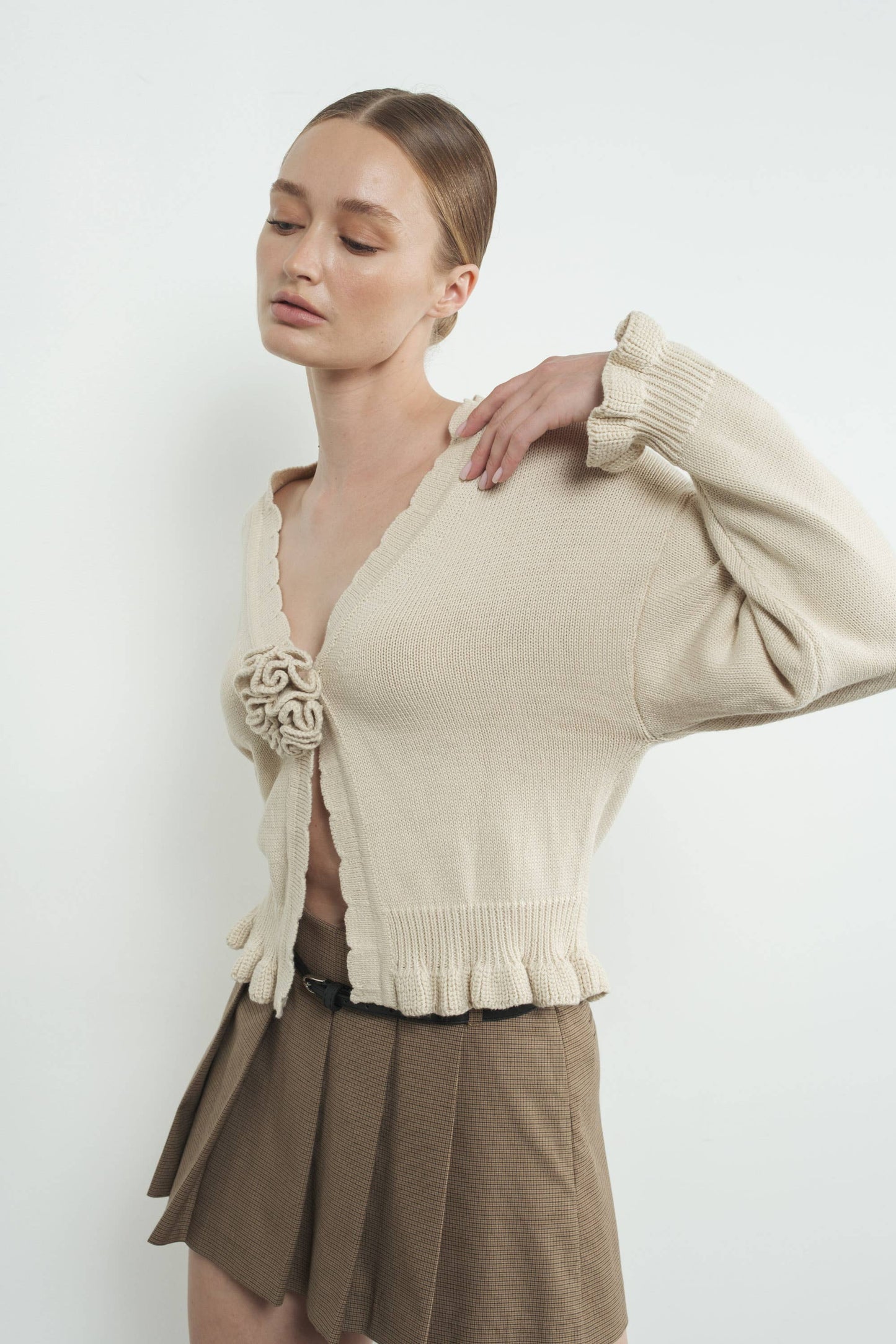 Flor Ruffle Cardigan