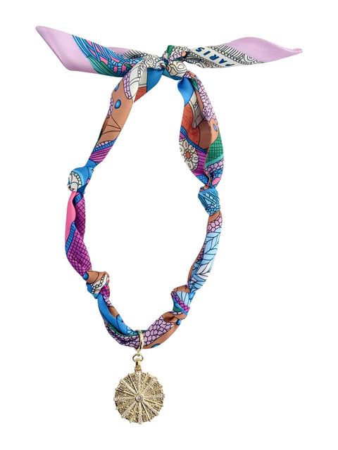 Bandana Scarf Charm Necklace