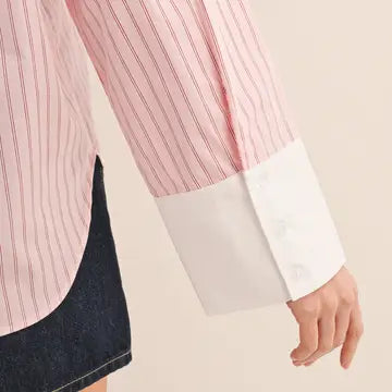 Pink Lemonade Cuffed Button Down