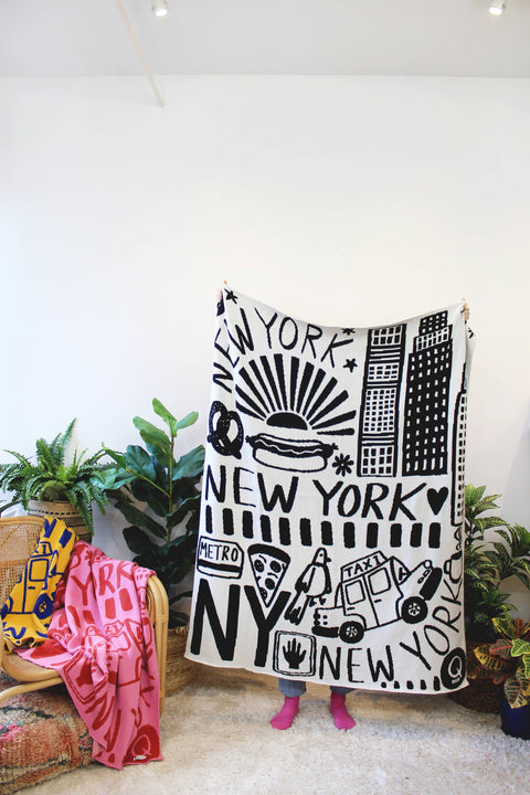 New York Knit Blanket