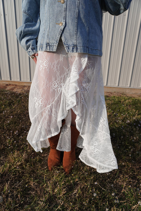 Playing Hard Lace Skirt