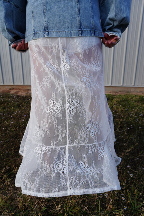 Playing Hard Lace Skirt