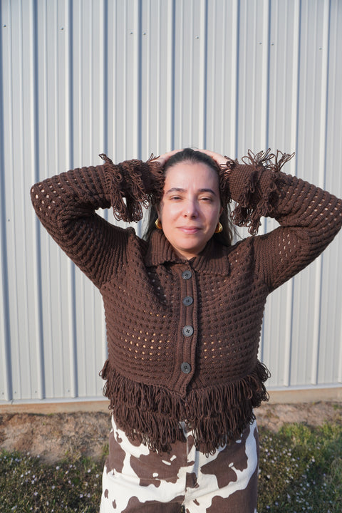 Shortbread Fringe Cardigan