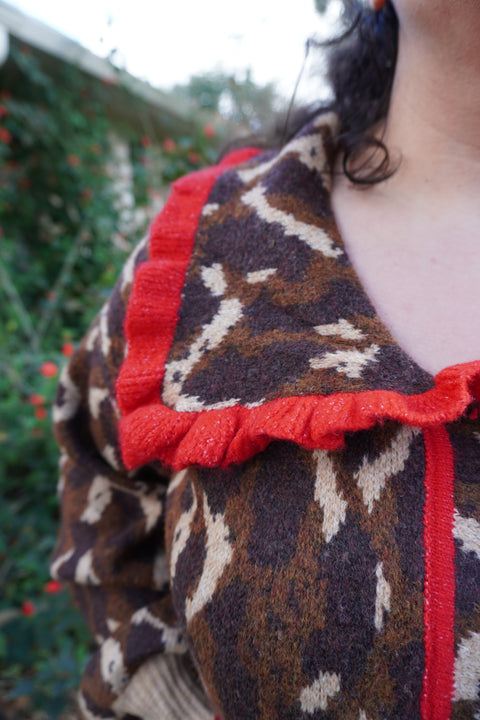 Red Pepper Leopard Cardi