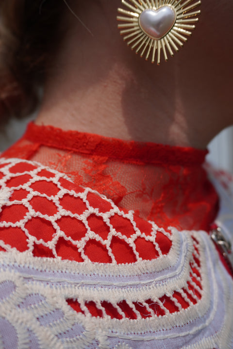 Cherry Fizz Lace Top