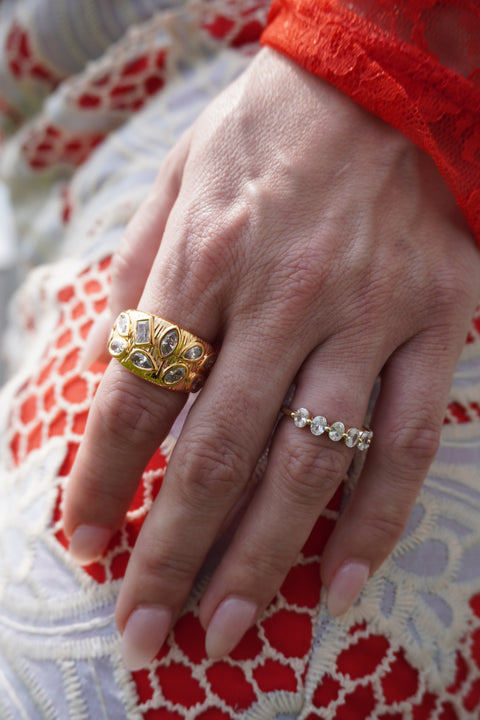 Buttercube Statement Ring